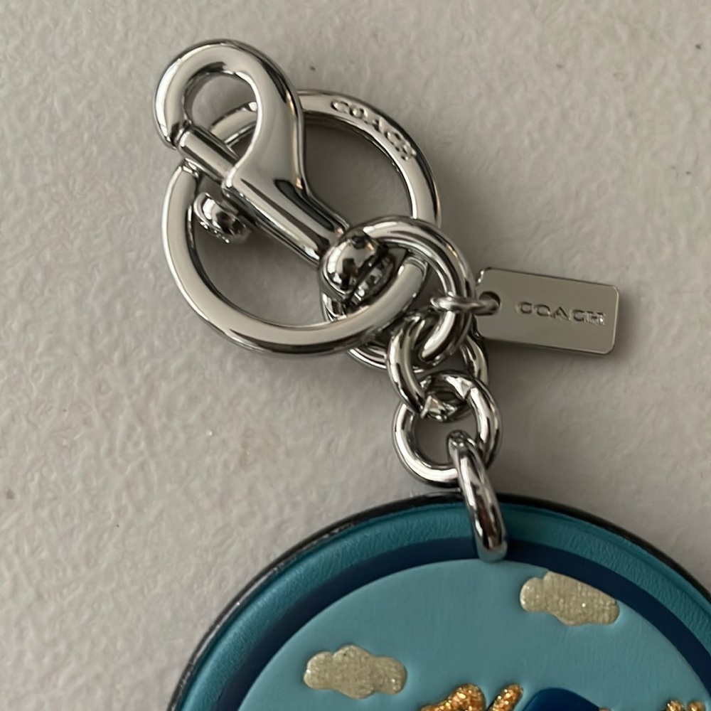 Coach Leather Retired Keychain - Picture 2 of 3